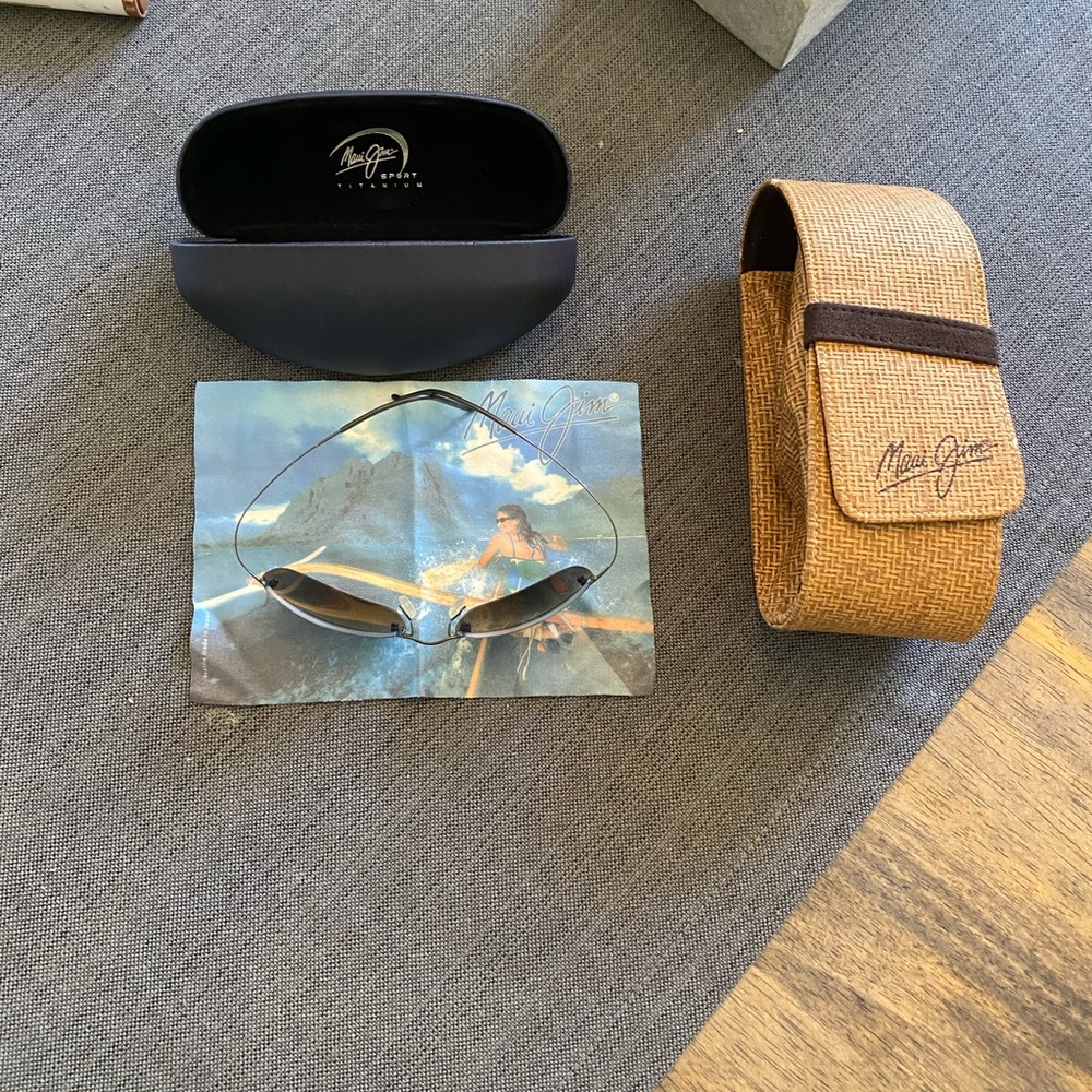 Maui Jim sunglasses and cases